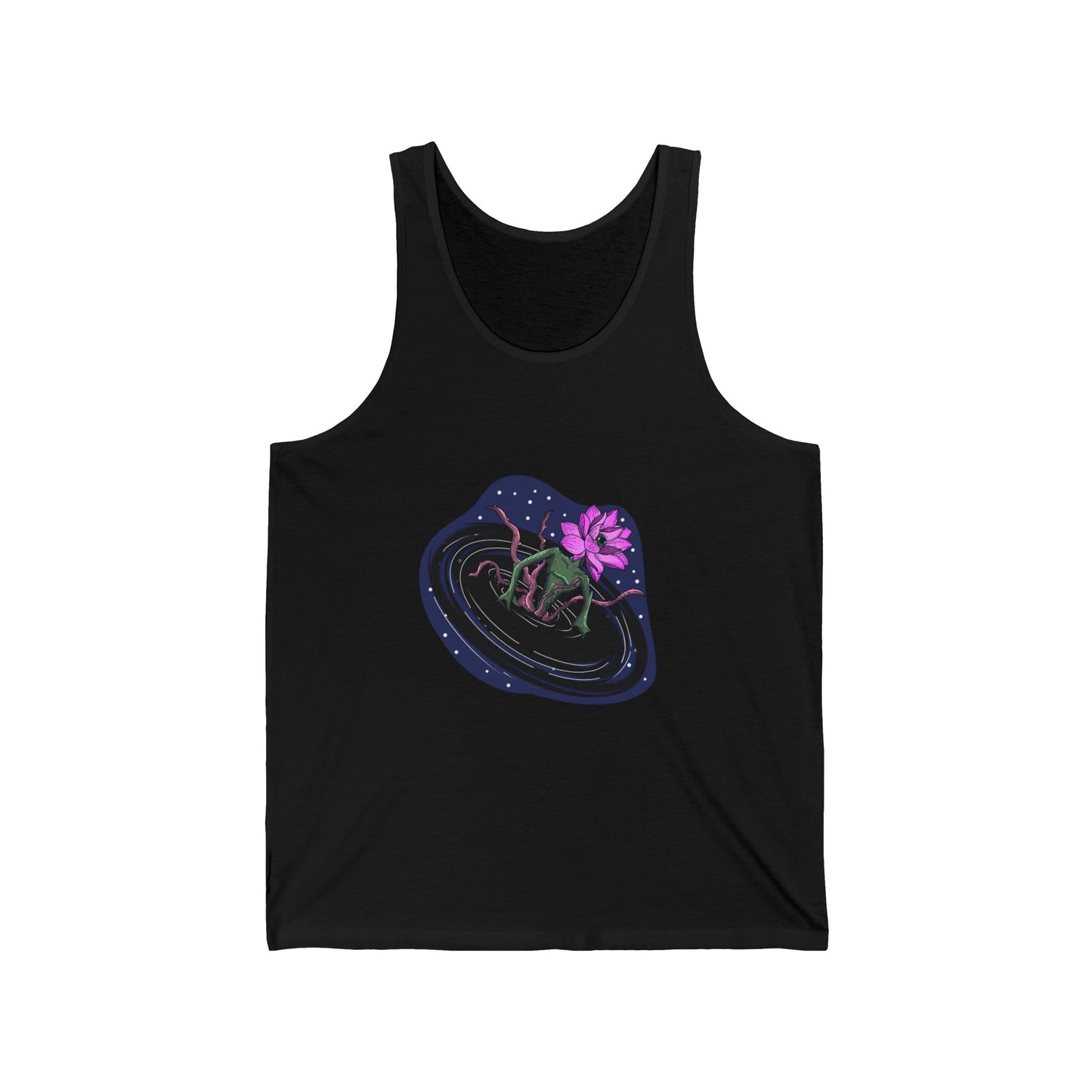 The Lotus Flower Blackhole Unisex Tank Top