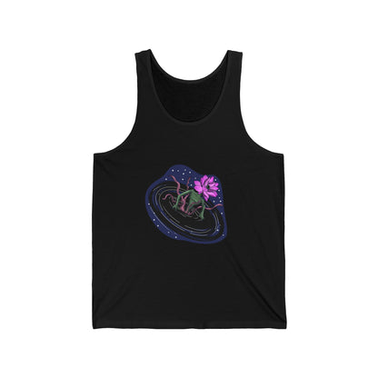 The Lotus Flower Blackhole Unisex Tank Top