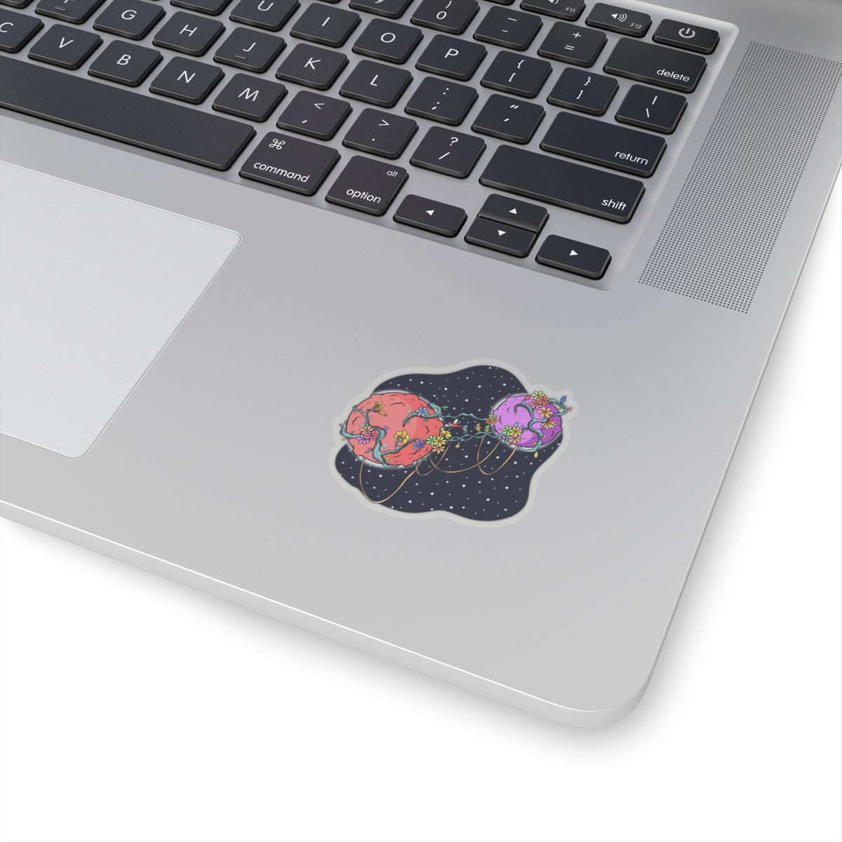 Collision of Worlds: The Space Flora Planet Luba and Elio Sticker