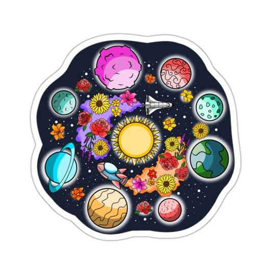 The Space Flora Solar System Stickers