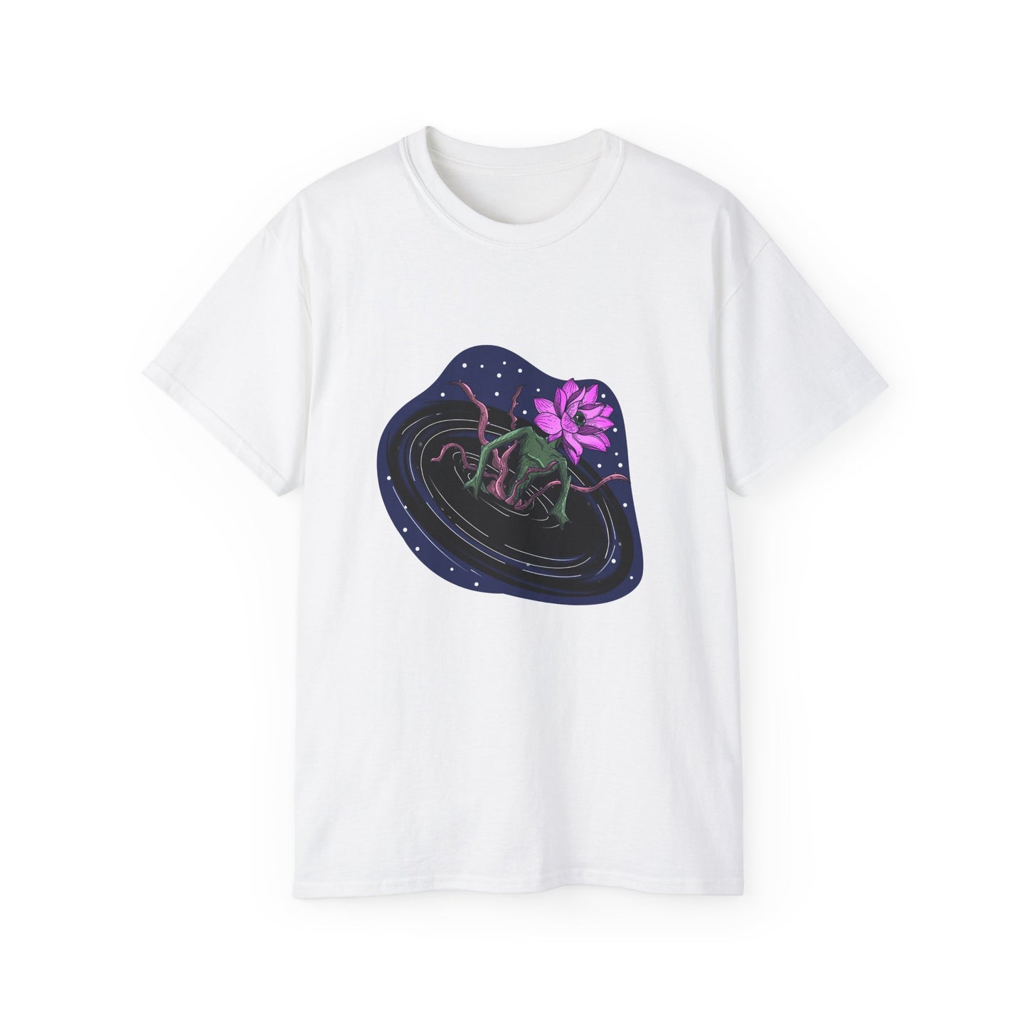 The Lotus Flower Blackhole Unisex T-Shirt