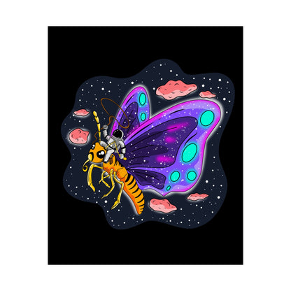 The Great Space Flora Butterfly Matte Space Poster