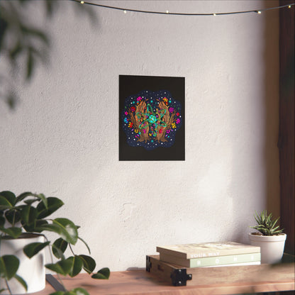 Atomic Space Flora Matte Space Poster