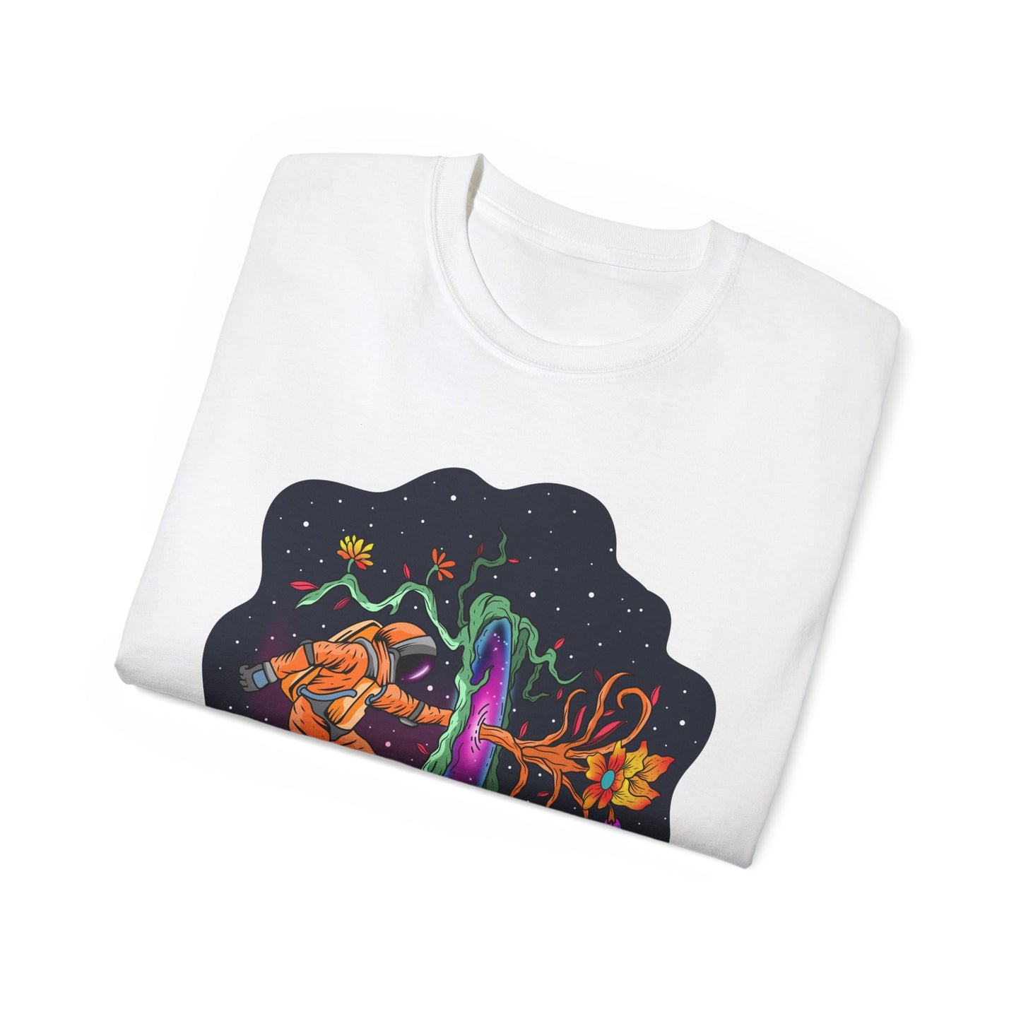 Space Flora Wormhole Portal Unisex T-Shirt