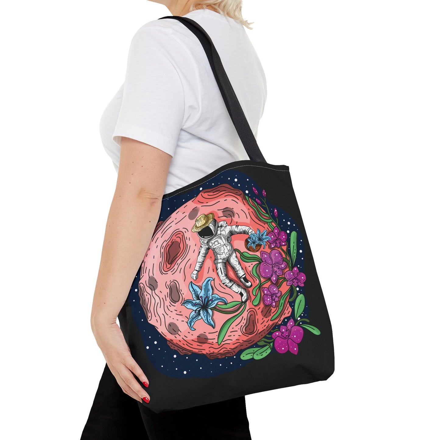 Space Flora Orchid Harvest Tote Bag