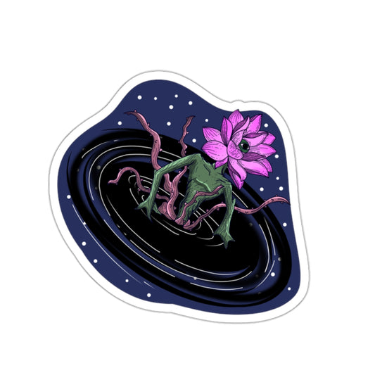 The Lotus Flower Blackhole Sticker