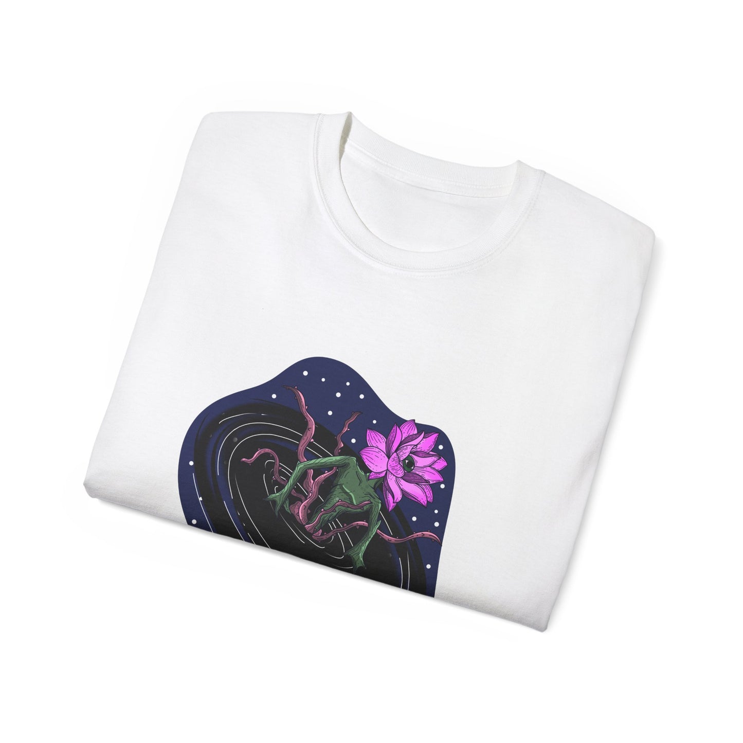 The Lotus Flower Blackhole Unisex T-Shirt