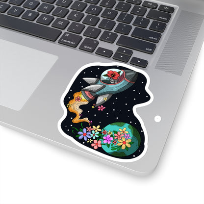 One Small Step For Hibiscus Sticker