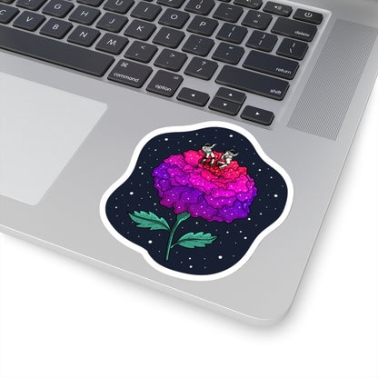 Planet Of The Floating Carnation Stickers