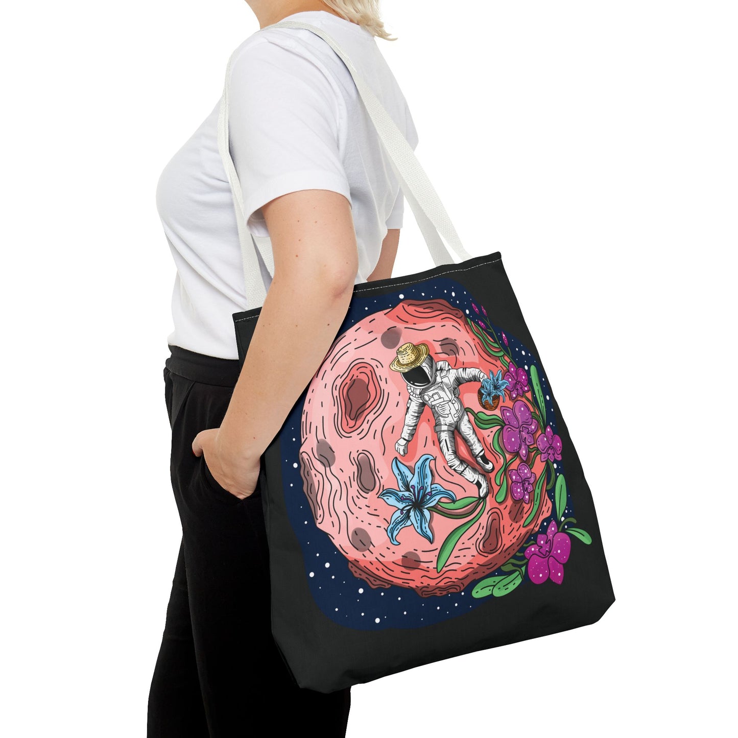 Space Flora Orchid Harvest Tote Bag