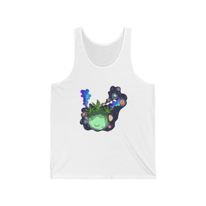 Planet Cannabis: A Space Based Weed Unisex Tank Top