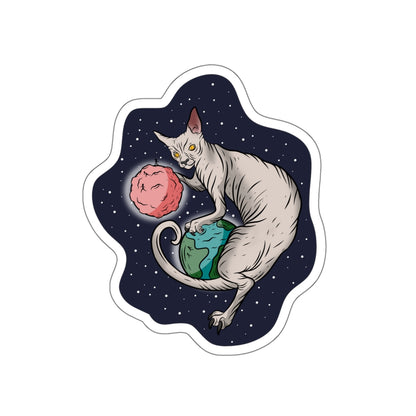 The Great Space Flora Sphynx Cat Sticker