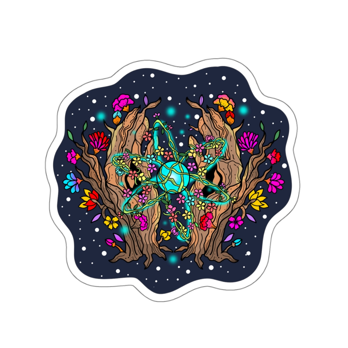 Atomic Cosmos: The Space Flora Atomic Flora Sticker