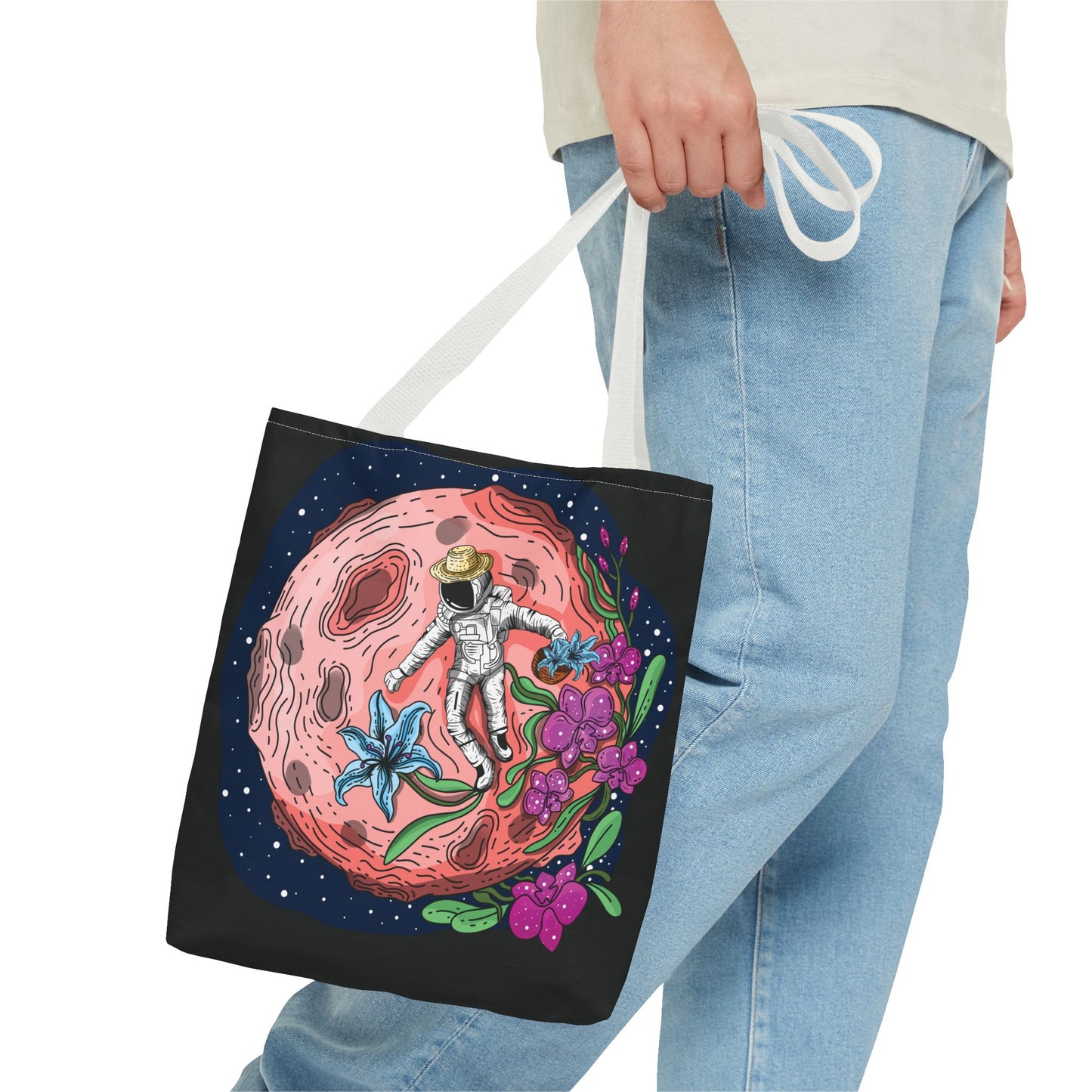 Space Flora Orchid Harvest Tote Bag