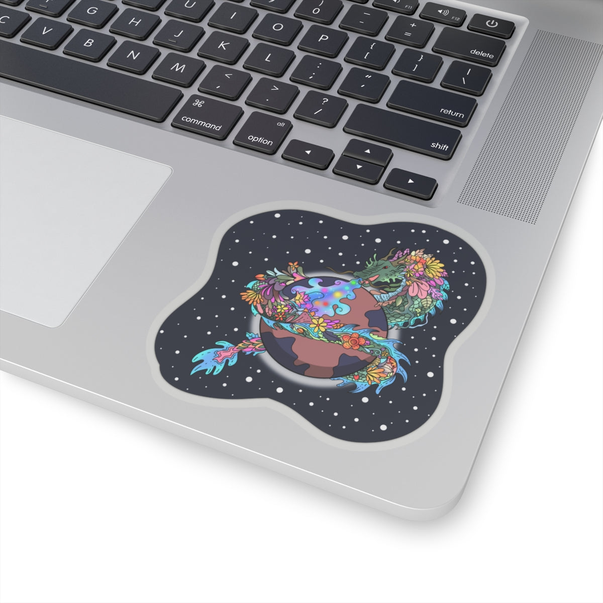 Cosmic Blossoms: The Great Space Flora Dragon Sticker