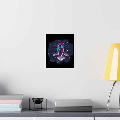 The Great Space Flora Equalizer Space Matte Poster