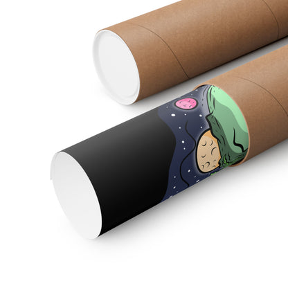 Puff Puff Pass Weed Matte Space Poster