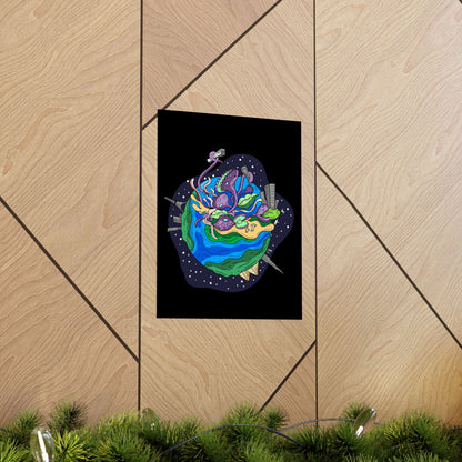 The Venus Flytrap Apocalypse Space Matte Poster