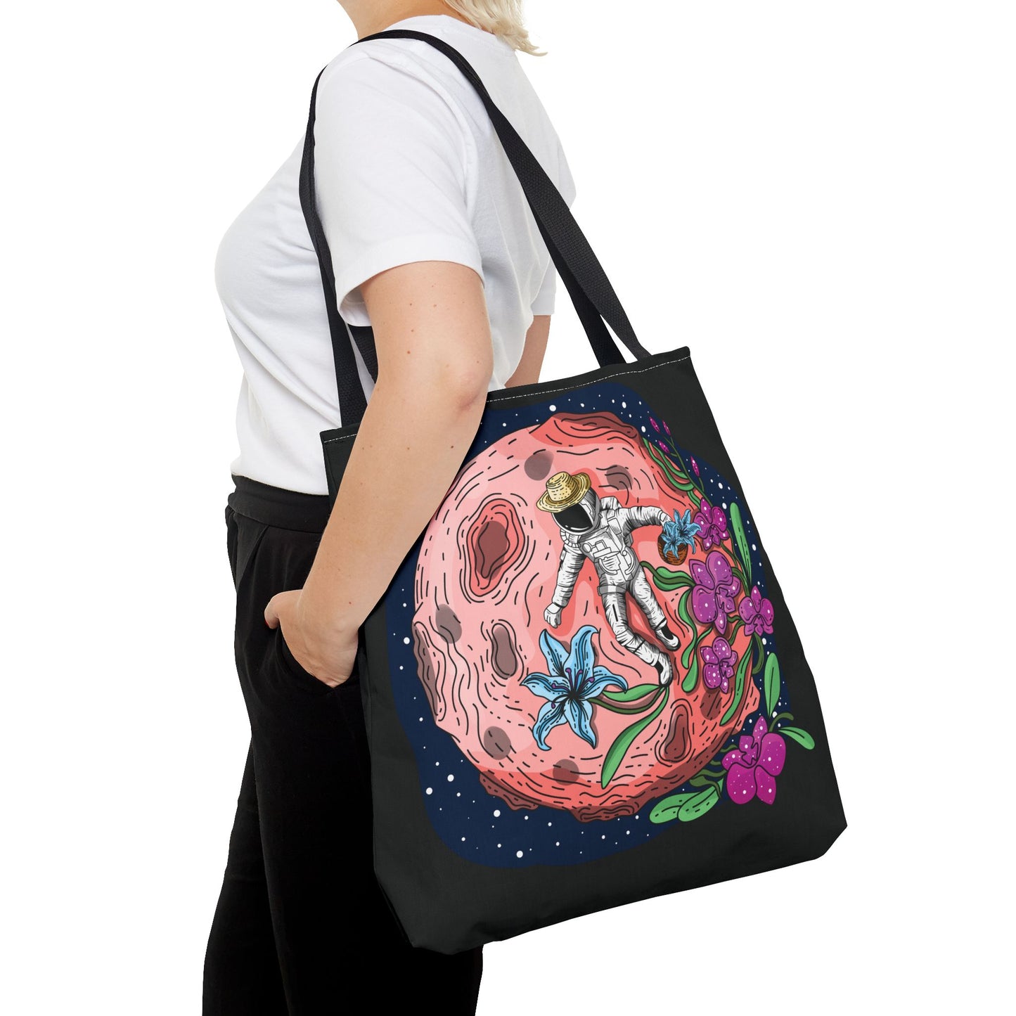 Space Flora Orchid Harvest Tote Bag