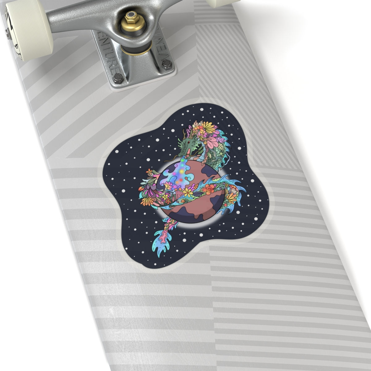 Cosmic Blossoms: The Great Space Flora Dragon Sticker