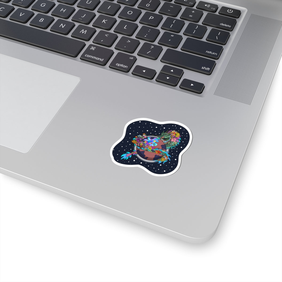 Cosmic Blossoms: The Great Space Flora Dragon Sticker