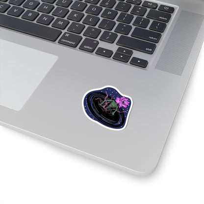 The Lotus Flower Blackhole Sticker