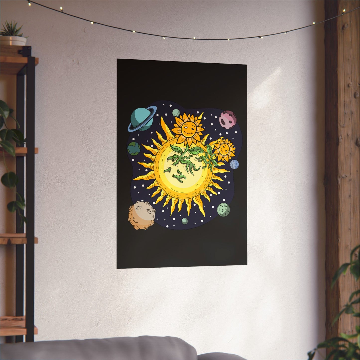 The Sunflower Paradise Space Matte Poster