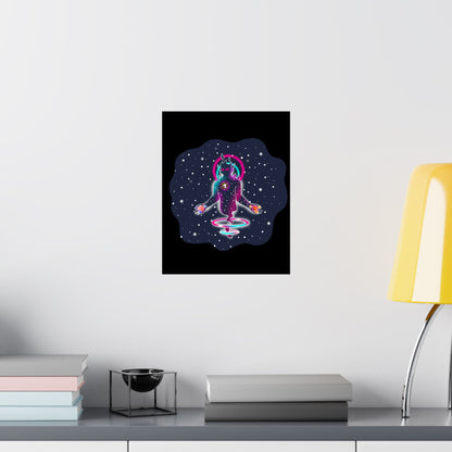 The Great Space Flora Equalizer Space Matte Poster