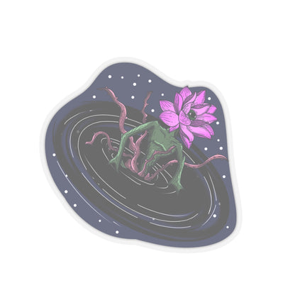 The Lotus Flower Blackhole Sticker