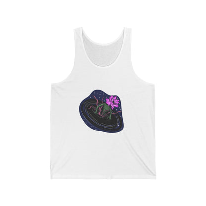 The Lotus Flower Blackhole Unisex Tank Top