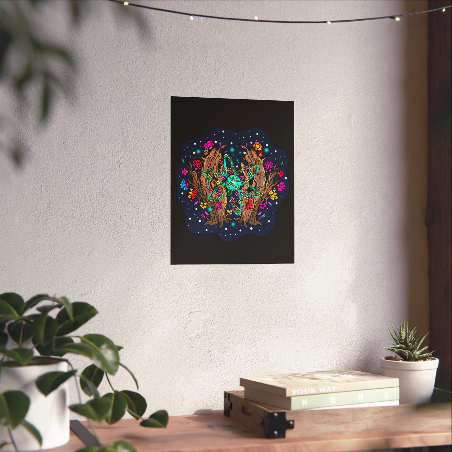 Atomic Space Flora Matte Space Poster