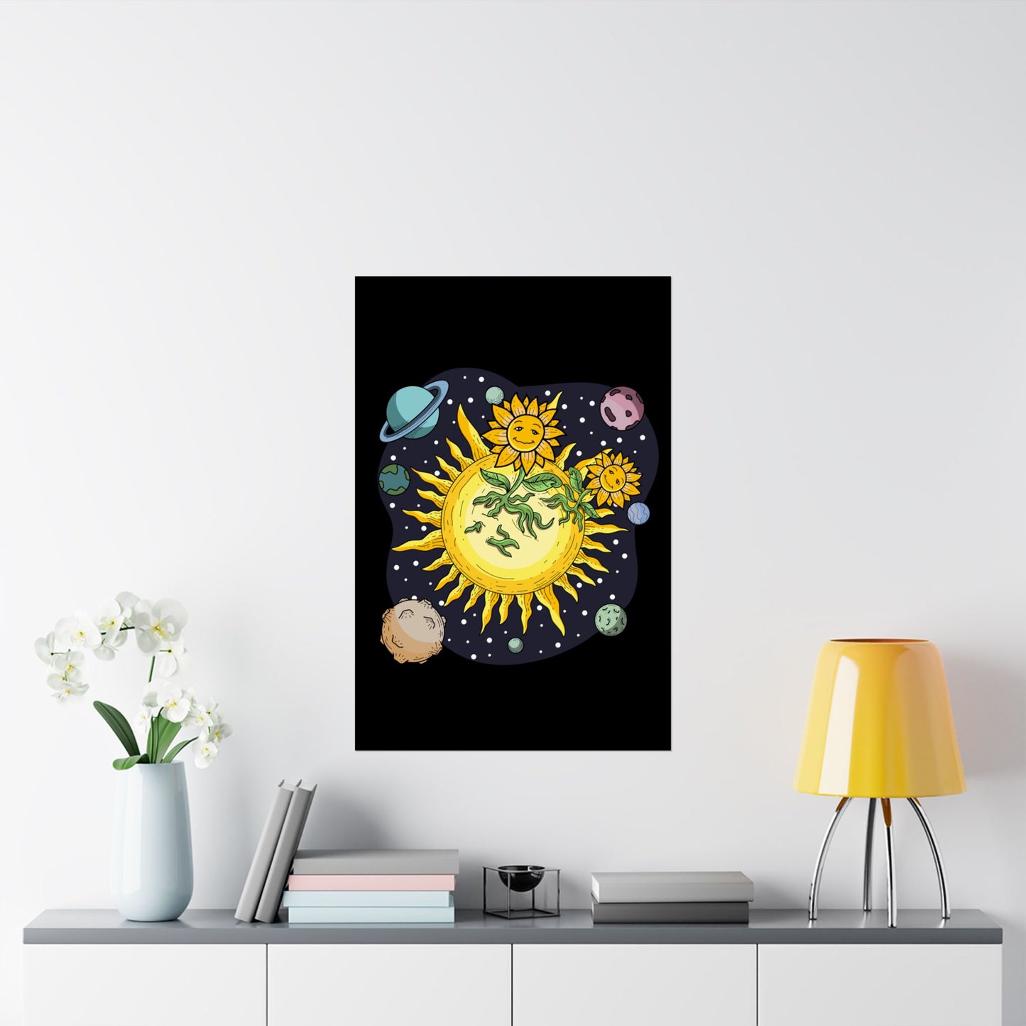 The Sunflower Paradise Space Matte Poster