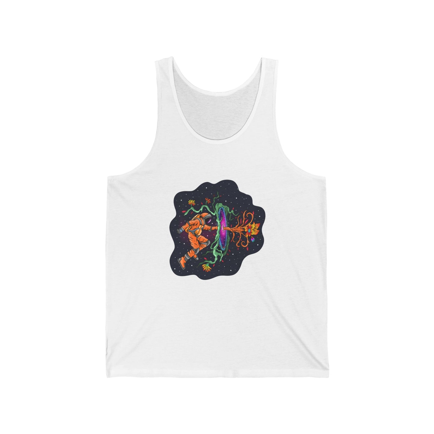 The Space Flora Wormhole Unisex Tank Top