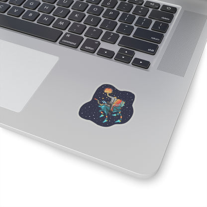 The Flying Headless Space Horseman Sticker