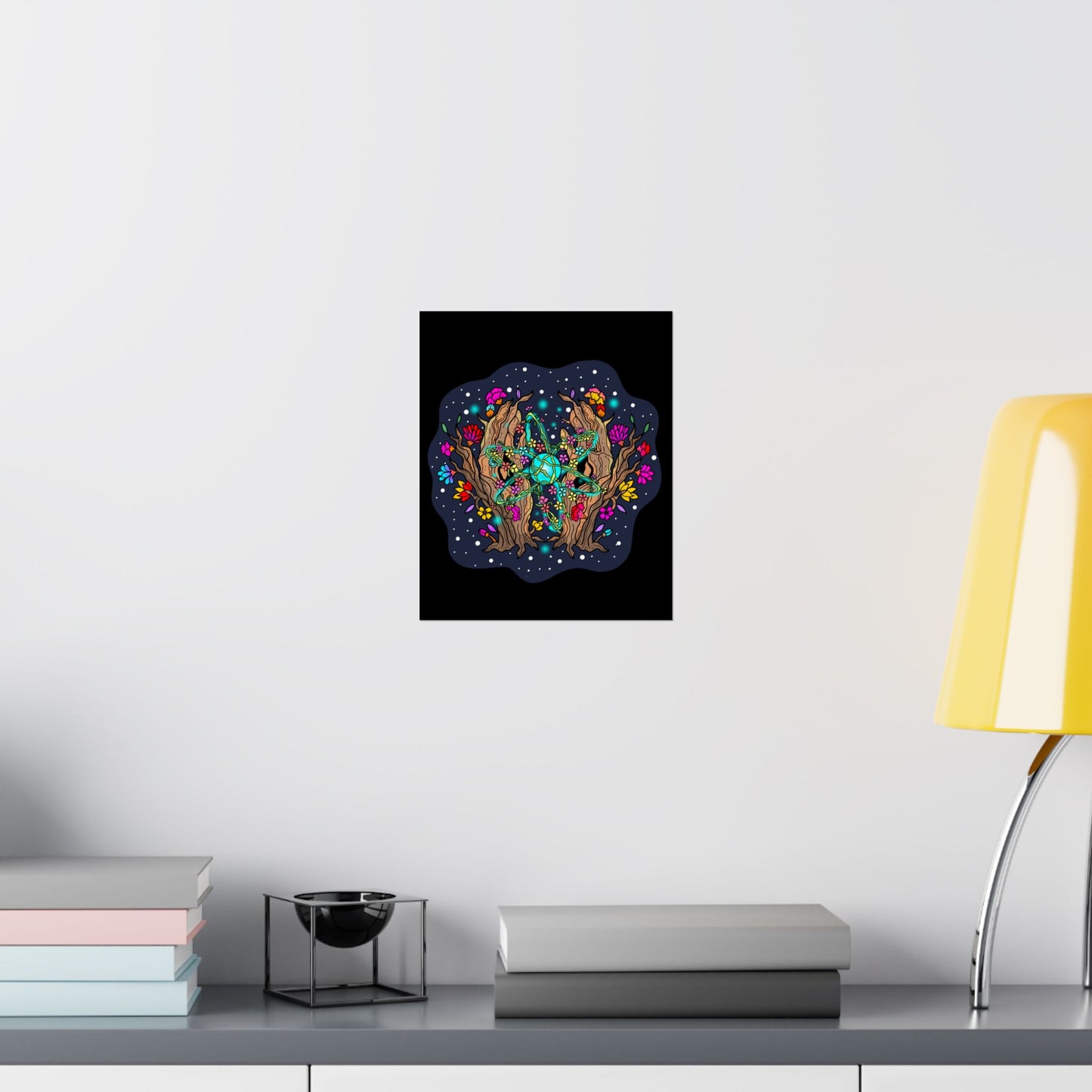 Atomic Space Flora Matte Space Poster