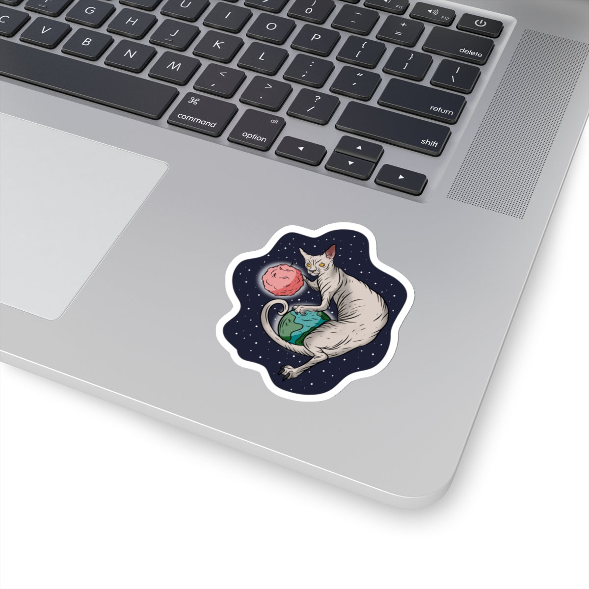 The Great Space Flora Sphynx Cat Sticker