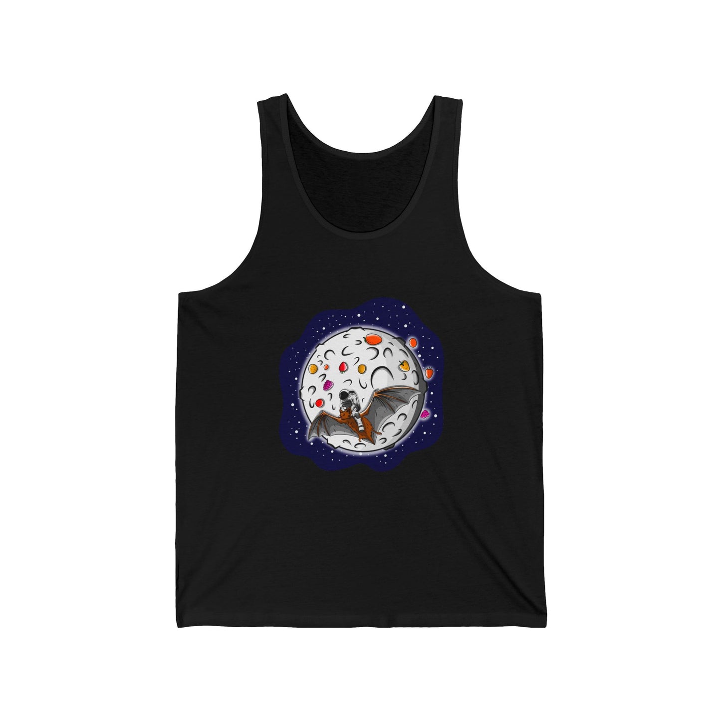 The Astronaut Bat Riding Unisex Tank Top