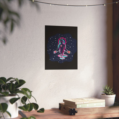 The Great Space Flora Equalizer Space Matte Poster