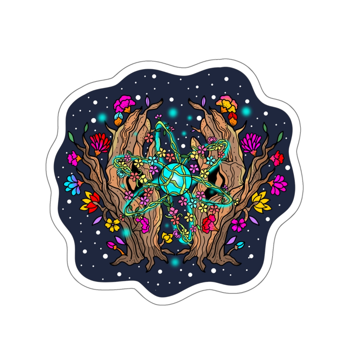 Atomic Cosmos: The Space Flora Atomic Flora Sticker