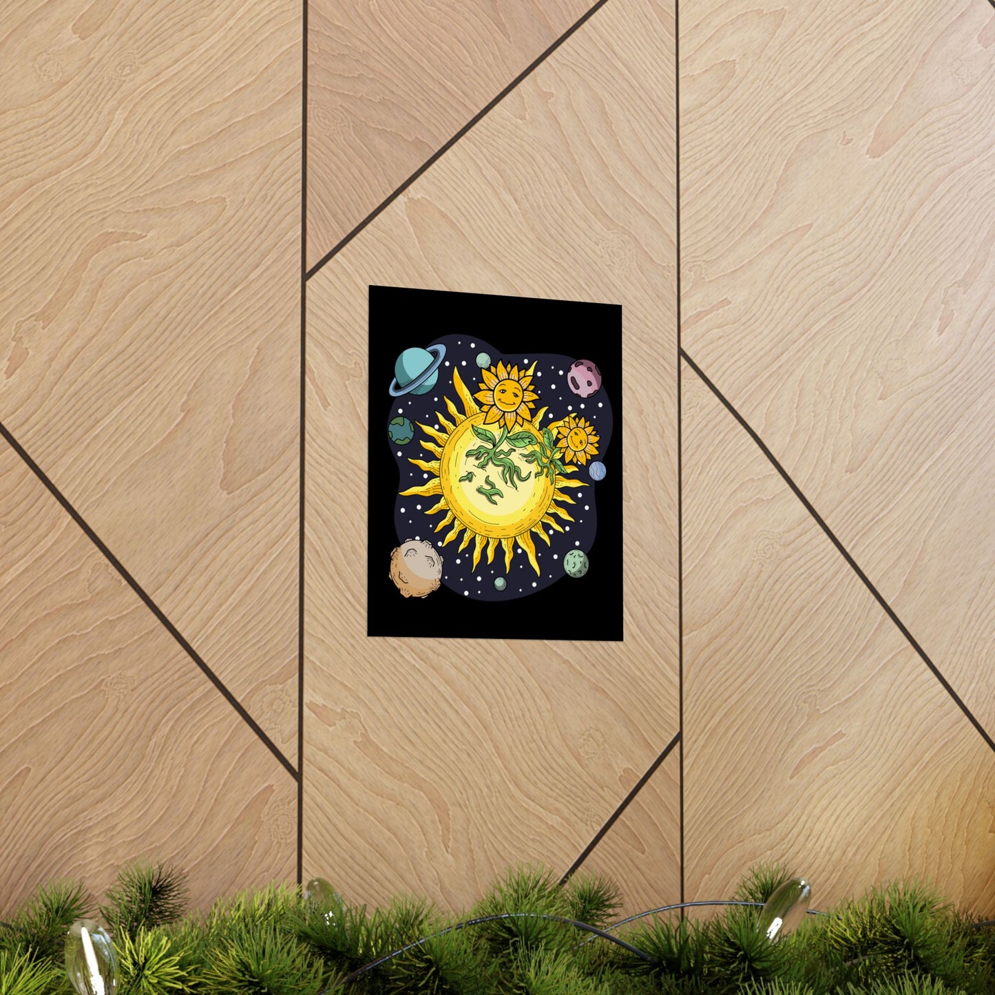 The Sunflower Paradise Space Matte Poster