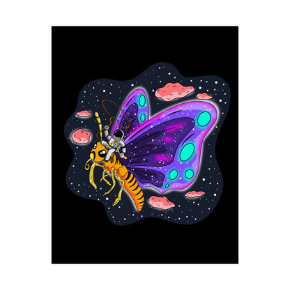 The Great Space Flora Butterfly Matte Space Poster