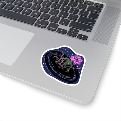 The Lotus Flower Blackhole Sticker