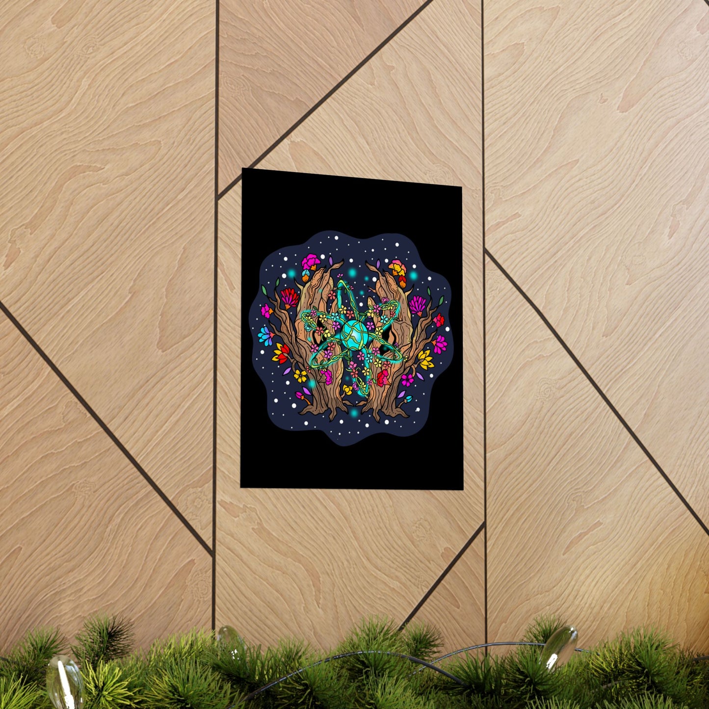 Atomic Space Flora Matte Space Poster