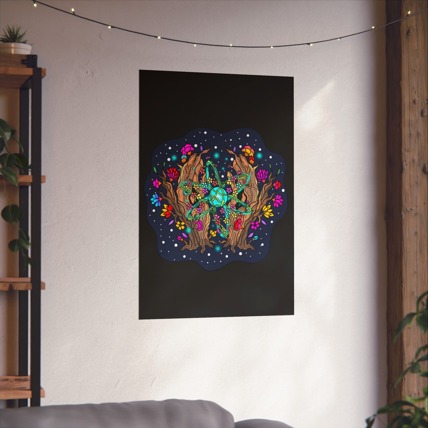 Atomic Space Flora Matte Space Poster