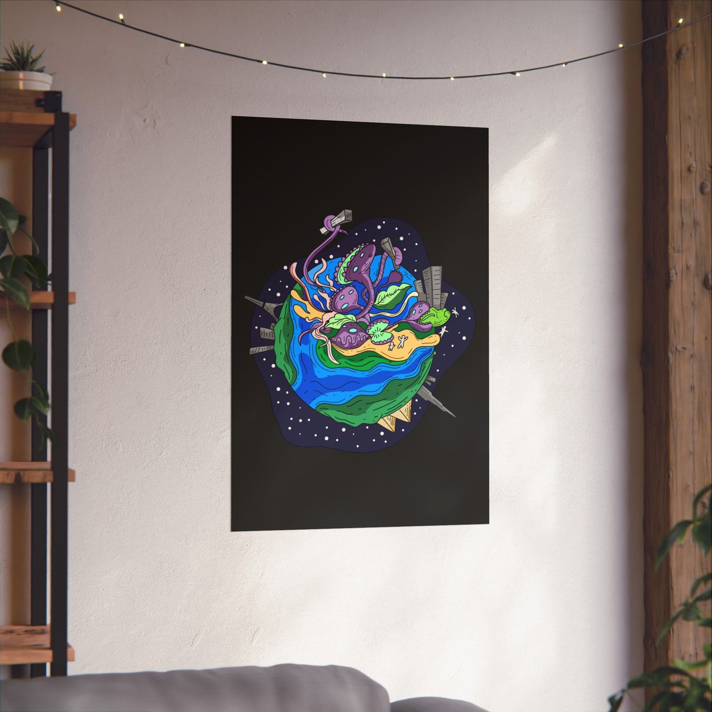 The Venus Flytrap Apocalypse Space Matte Poster