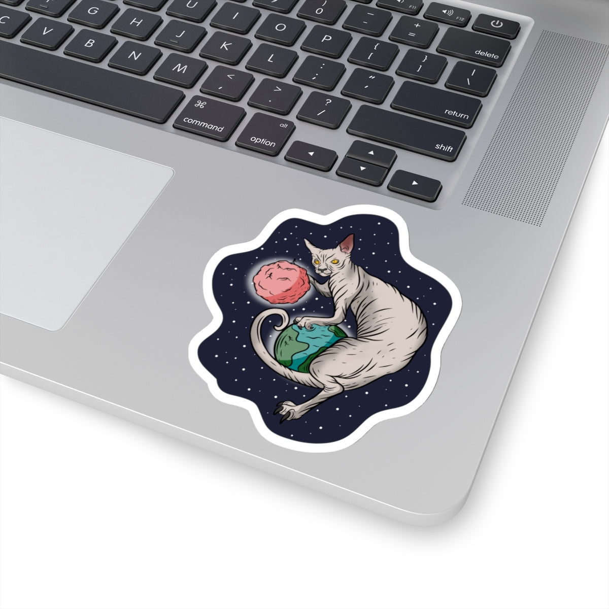 The Great Space Flora Sphynx Cat Sticker