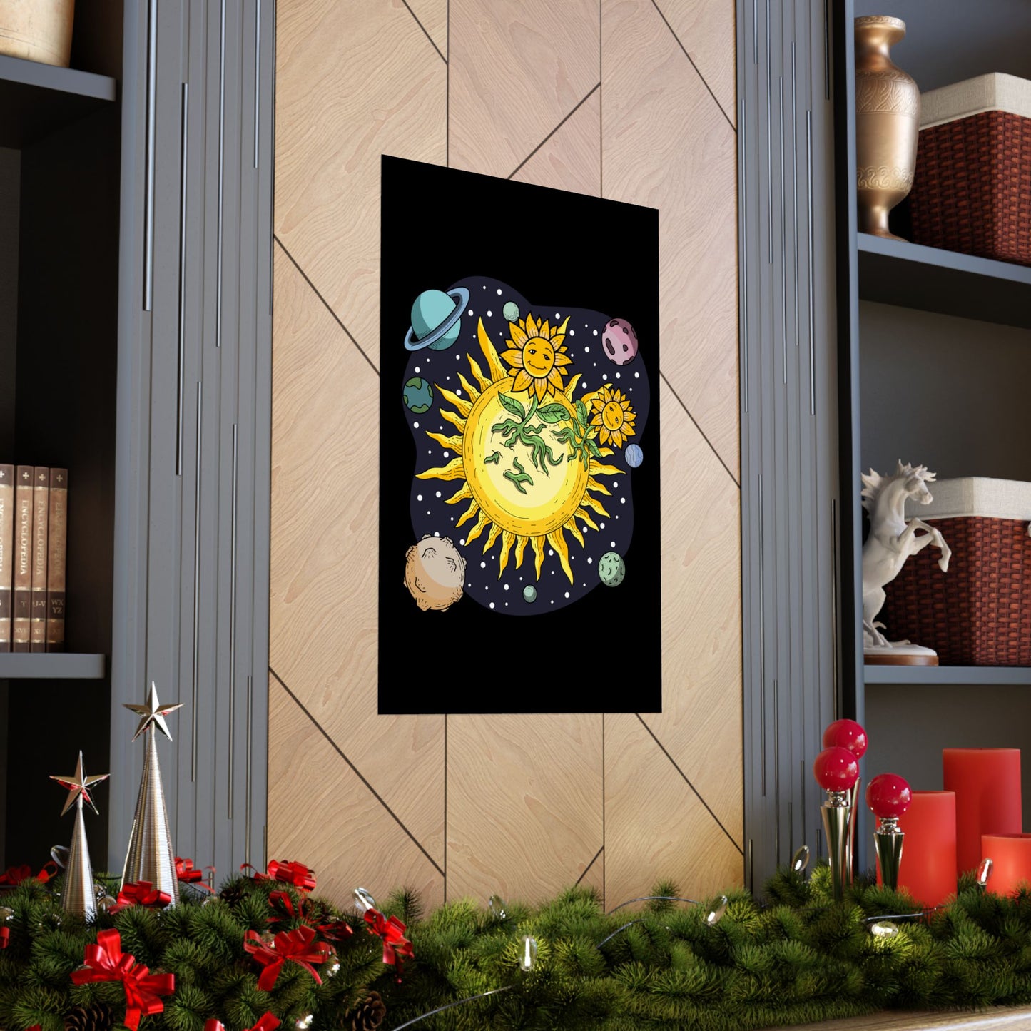 The Sunflower Paradise Space Matte Poster