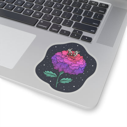 Planet Of The Floating Carnation Stickers