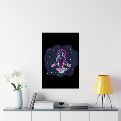 The Great Space Flora Equalizer Space Matte Poster