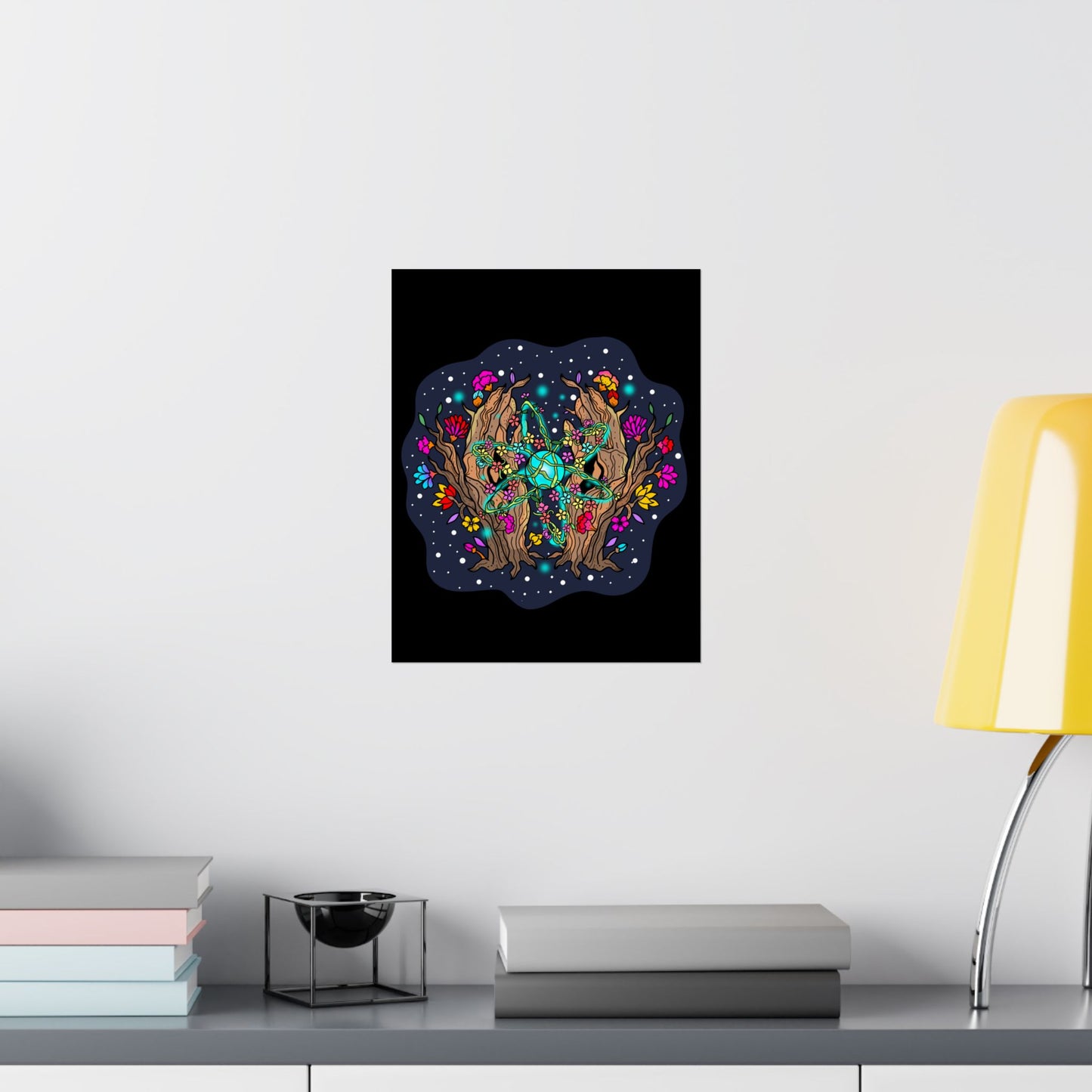 Atomic Space Flora Matte Space Poster